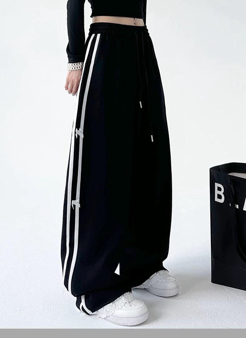 KELTIS Little Bow Decor Track Pants